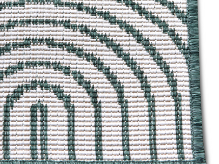 Buitenkleed Dubbelzijdig Flatweave - Groen
