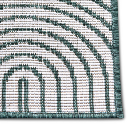 Buitenkleed Dubbelzijdig Flatweave - Groen