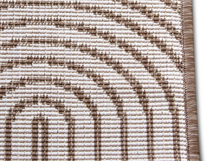 Dubbelzijdig Buitenkleed Flatweave - Taupe