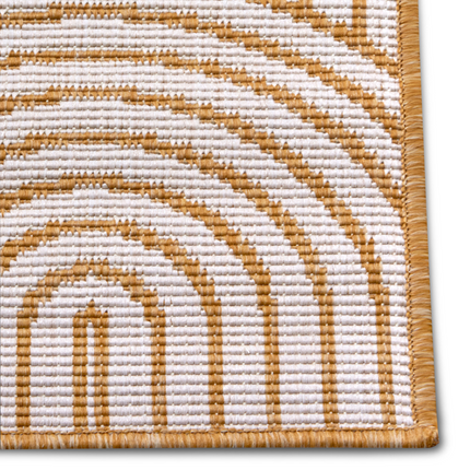 Dubbelzijdig Buitenkleed Flatweave - Oker