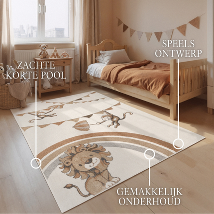 Vloerkleed Kids Monkey Party