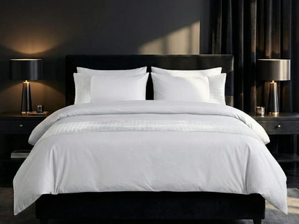 Dekbedovertrek Velvet Band - Wit