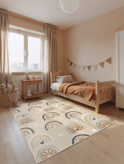 Vloerkleed Bowie Rechthoekig - Beige Multicolor