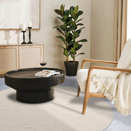 Vloerkleed Francois Rond - Wit