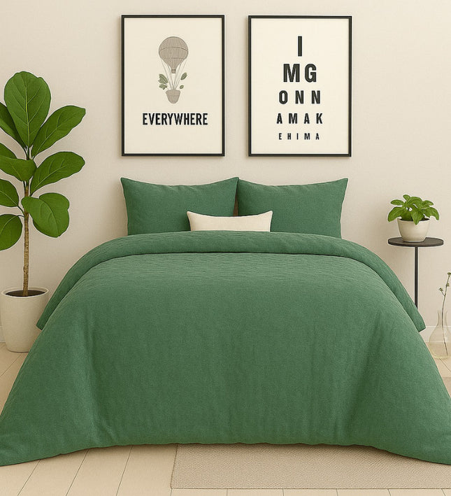 Dekbedovertrek Stonewashed - Groen