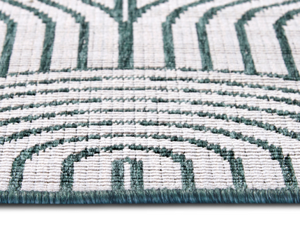 Buitenkleed Dubbelzijdig Flatweave - Groen