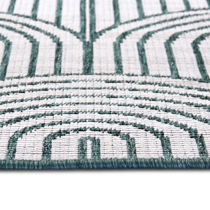 Buitenkleed Dubbelzijdig Flatweave - Groen