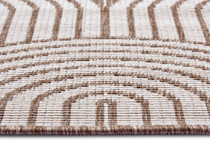 Dubbelzijdig Buitenkleed Flatweave - Taupe