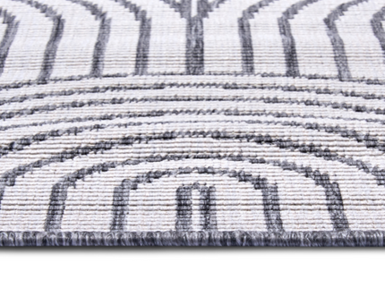 Dubbelzijdig Buitenkleed Flatweave - Zilver