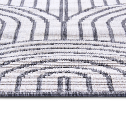Dubbelzijdig Buitenkleed Flatweave - Zilver