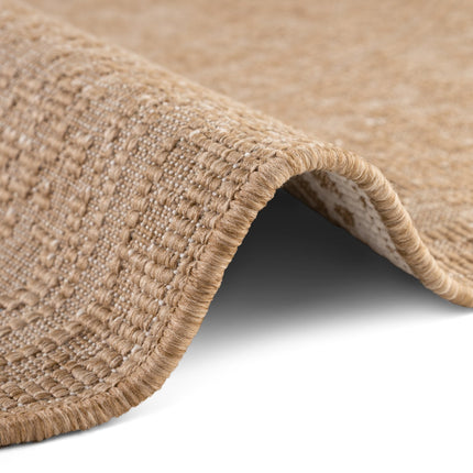 Vloerkleed Kona Rechthoekig - Jute/Wit