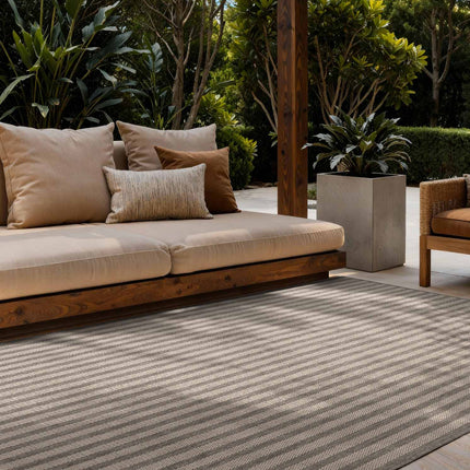 Vloerkleed Linley Rechthoekig - Grijs Wit