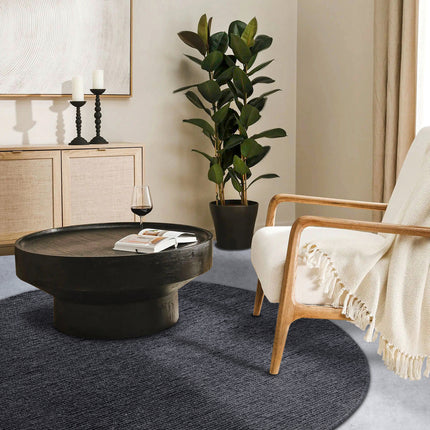 Vloerkleed Francois Rond - antraciet