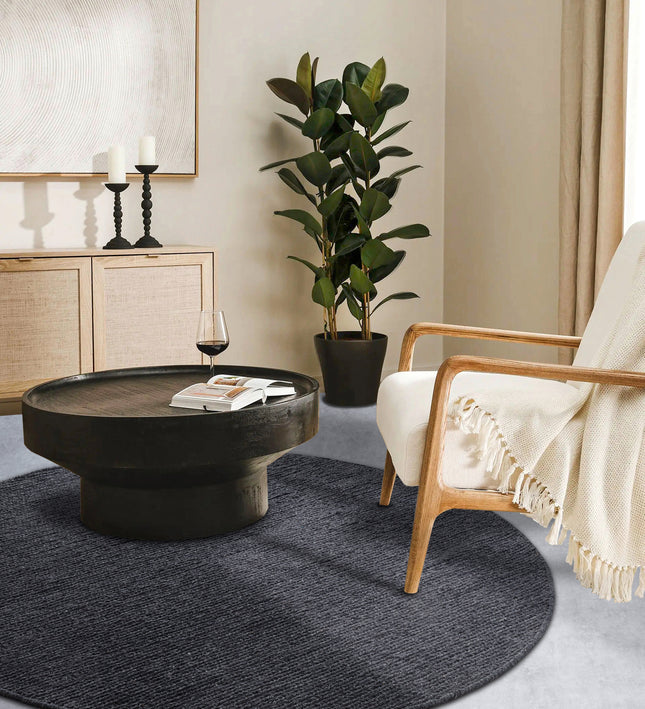Vloerkleed Francois Rond - antraciet
