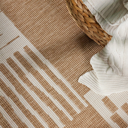 Vloerkleed Acacia Rechthoekig - Jute wit