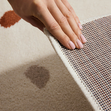 Vloerkleed Funny Dots Rechthoekig - creme, veelkleurig