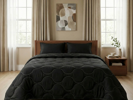 Lazy Dekbed Zonder Overtrek - Zwart