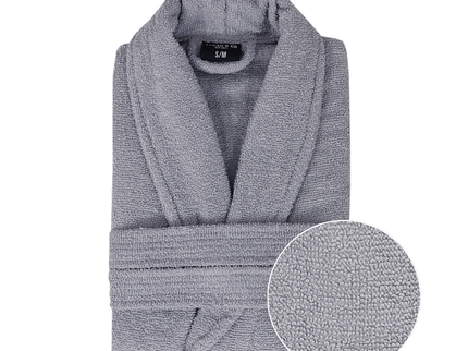 Luxe Badjas Bouclé - Grijs