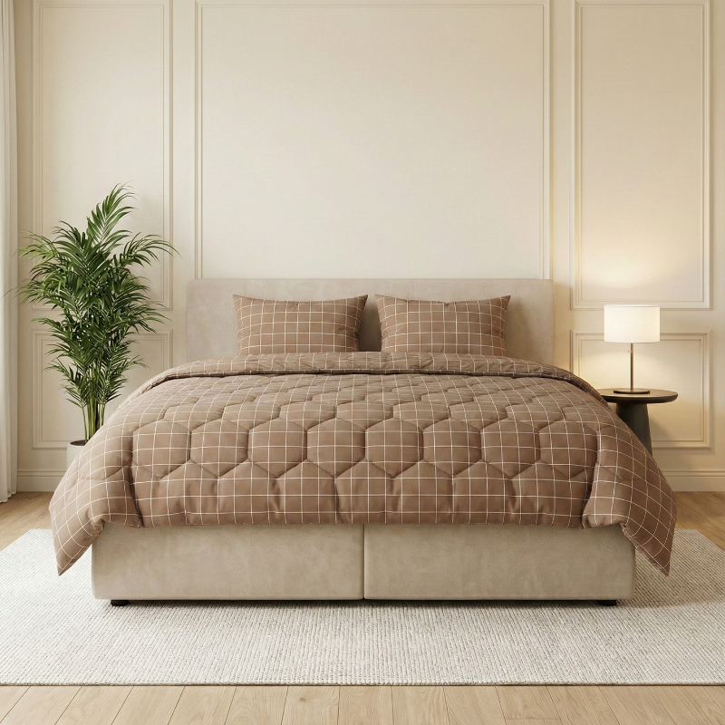 Dekbed zonder Overtrek Fluffy Teddy 240x220 – Superzacht & Wasbaar – Taupe/ Grijs | Leen Bakker Dekbed zonder Overtrek Fluffy Teddy 240x220 – Superzacht & Wasbaar – Taupe/ Grijs | Leen Bakker