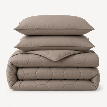 Easy Dekbed Zonder Overtrek - Taupe