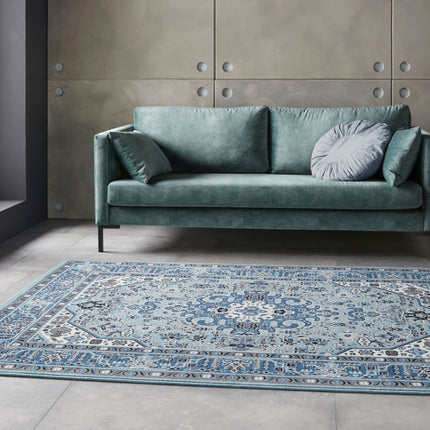 Vloerkleed Skazar Isfahan Rechthoekig - hemelsblauw