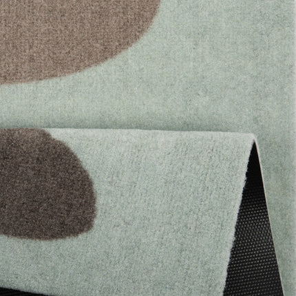 Vloerkleed Bunny Family Rechthoekig - groen, bruin