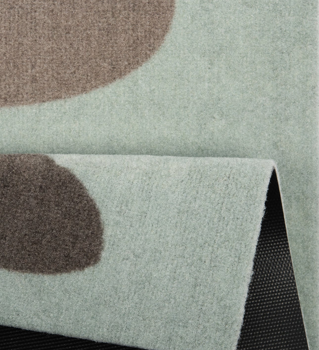 Vloerkleed Bunny Family Rechthoekig - groen, bruin