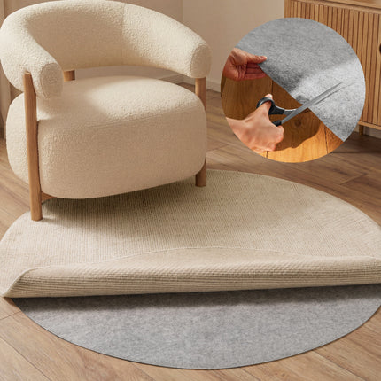 Vloerkleed Grip Rond - Grijs