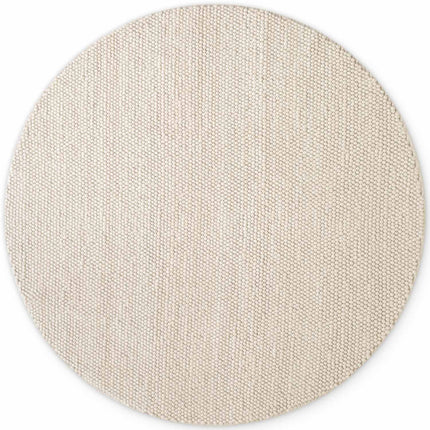 Vloerkleed Diana Rond - Natuurlijk Wit