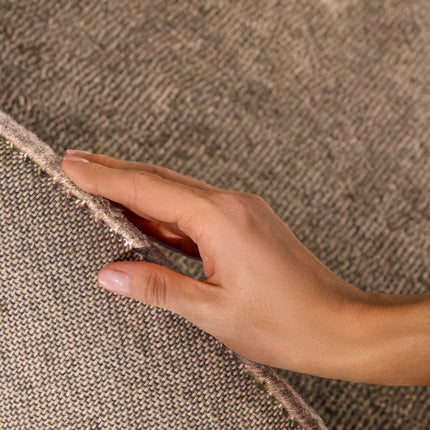 Vloerkleed Kivi Organisch Rond - Natuurbeige