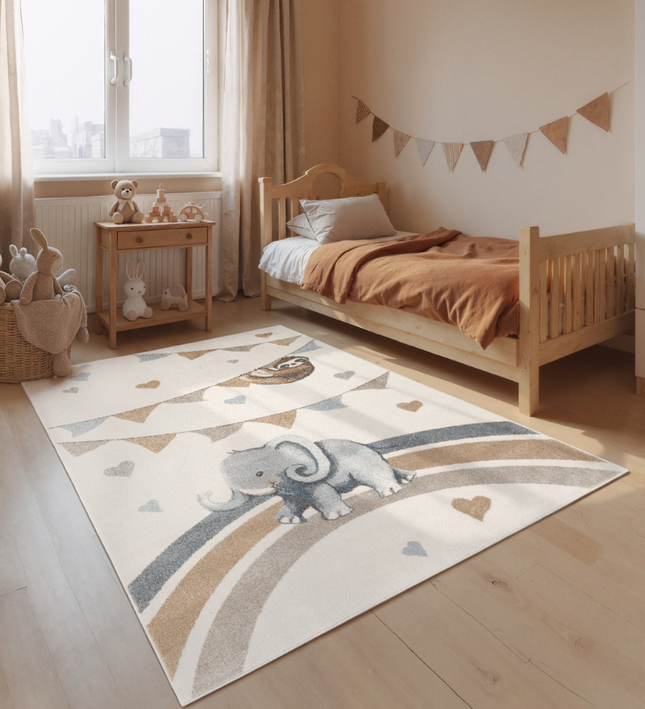 Vloerkleed Kids Elephant Party