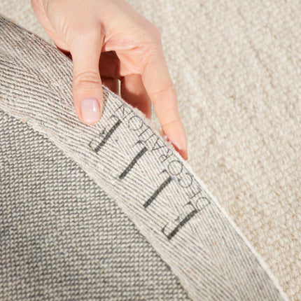 Vloerkleed Knots Rond - Natuurlijk Wit