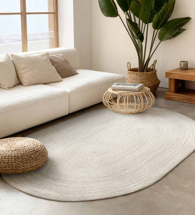 Vloerkleed Rangpur Ovaal - Wit