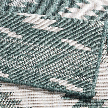 Vloerkleed Malibu Rechthoekig - Groen creme
