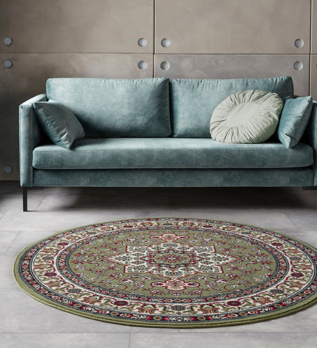 Vloerkleed Parun Tabriz Rond - groen