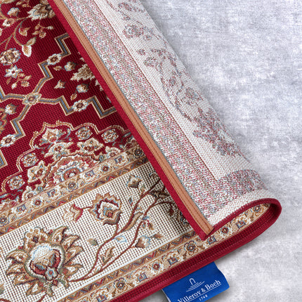 Vloerkleed Teppich Pierre Rechthoekig - Rood/Crème