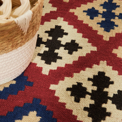 Vloerkleed Rami Rechthoekig - Creme Multicolor