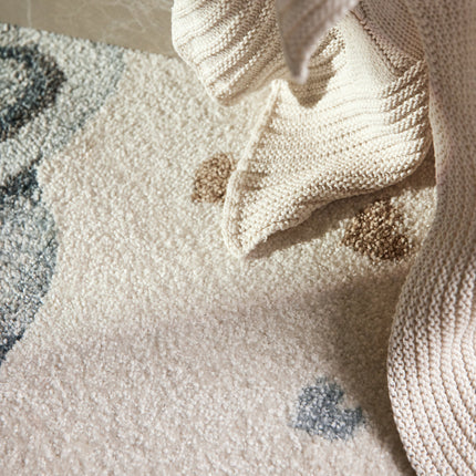 Vloerkleed Walk like an Elephant Rainbow Rond - Creme, veelkleurig
