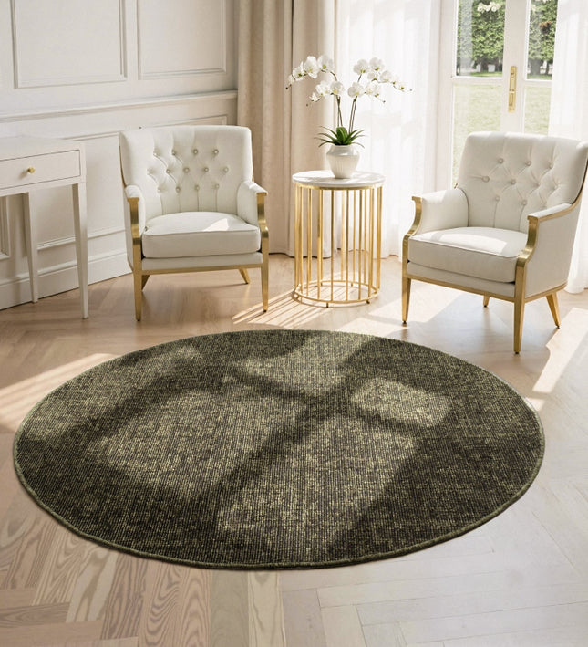 Vloerkleed Prisma Rond - Groen