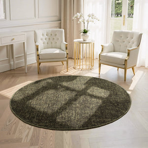 Vloerkleed Prisma Rond - Groen