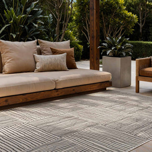 Vloerkleed Nightingale Rechthoekig - Zwart Wit
