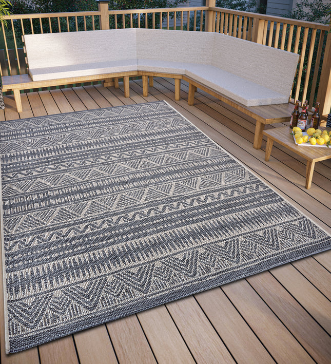 Vloerkleed Loto Rechthoekig - Grijs/Beige
