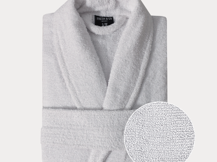 Luxe Badjas Bouclé - Wit