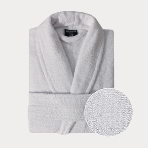 Luxe Badjas Bouclé - Wit