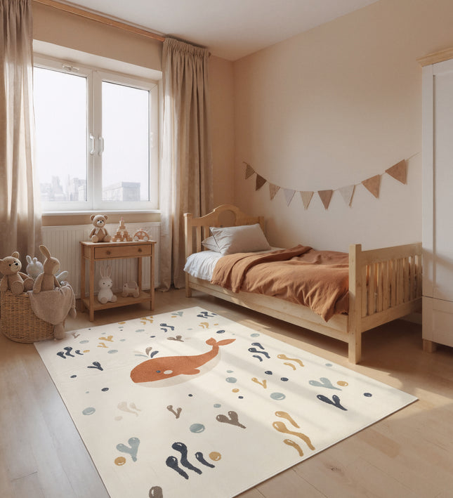 Vloerkleed Moby Rechthoekig - Creme Multicolor
