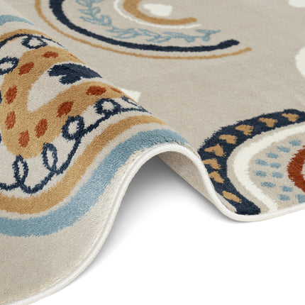 Vloerkleed Bowie Rechthoekig - Beige Multicolor