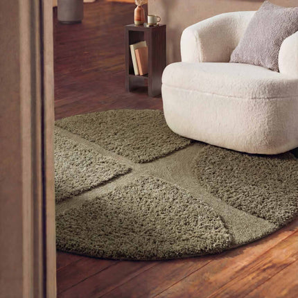 Ted Baker Vloerkleed Jasper Rond - Groen