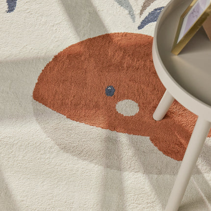 Vloerkleed Moby Rond - Creme Multicolor