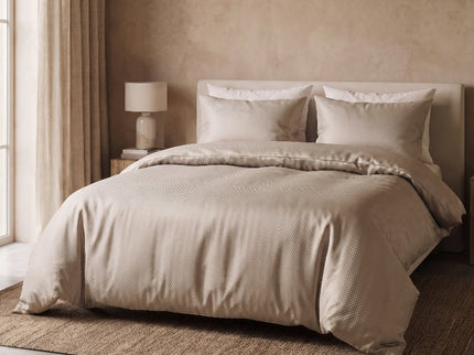 Dekbedovertrek Satin Point - Taupe
