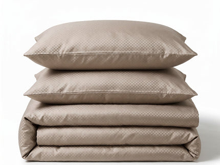 Dekbedovertrek Satin Point - Taupe